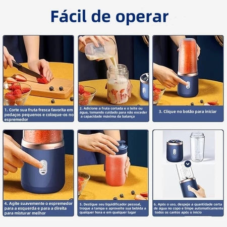Mini Liquidificador Portátil